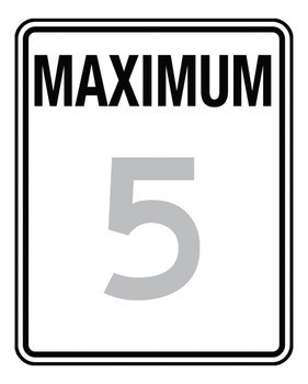 Speed Limit Sign: Maximum 25 MPH 30" x 24" High Intensity Prismatic 1/Each - FRR20425HP