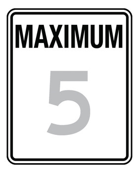 Speed Limit Sign: Maximum 50 MPH 30" x 24" High Intensity Prismatic 1/Each - FRR20450HP