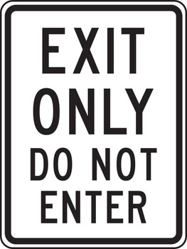 Facility Traffic Sign 18" x 12" High Intensity Prismatic 1/Each - FRR229HP