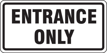 Facility Traffic Sign 12" x 24" DG High Prism 1/Each - FRR256DP