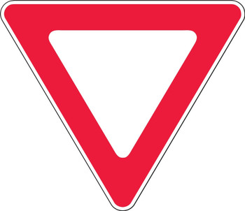 Safety Sign: Yield 30" x 30" DG High Prism 1/Each - FRR377DP