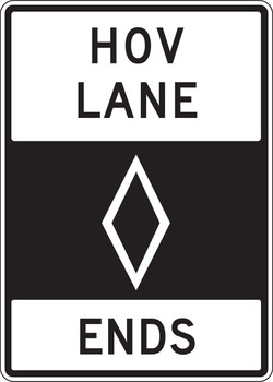 HOV Sign 42" x 30" High Intensity Prismatic 1/Each - FRR673HP HOV Sign 42" x 30" High Intensity Prismatic 1/Each - FRR673HP