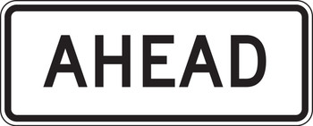 Bicycle & Pedestrian Sign: Ahead 12" x 30" High Intensity Prismatic 1/Each - FRR680HP