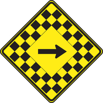 WARNING SIGN - ARROW 30" x 30" DG High Prism 1/Each - FRW309DP