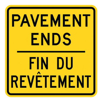 WARNING SIGN - PAVEMENT 24" x 24" High Intensity Prismatic 1/Each - FRW324HP