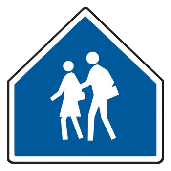 PEDESTRIAN SIGNS 24" x 24" High Intensity Prismatic 1/Each - FRW330HP