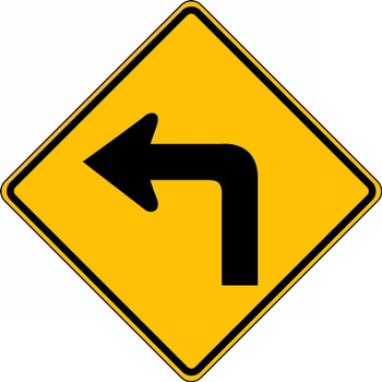 Direction Sign: Left Turn 24" x 24" Engineer-Grade Prismatic 1/Each - FRW412RA