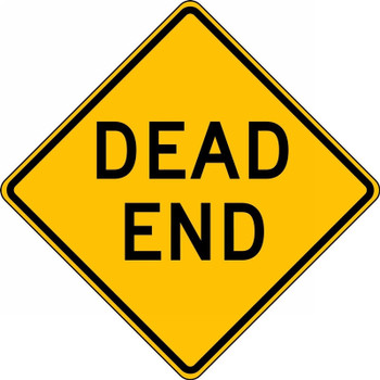 Lane Guidance Sign: Dead End 30" x 30" High Intensity Prismatic 1/Each - FRW417HP