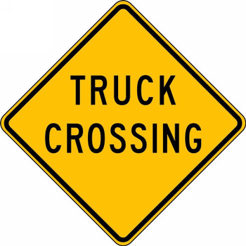Crossing Sign: Truck Crossing 24" x 24" High Intensity Prismatic 1/Each - FRW441HP