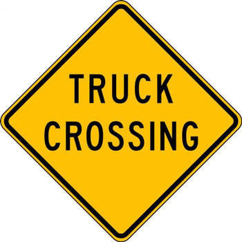 Crossing Sign: Truck Crossing 30" x 30" Engineer-Grade Prismatic 1/Each - FRW442RA