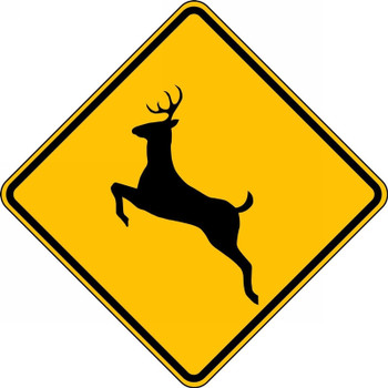 Crossing Sign: Deer 30" x 30" High Intensity Prismatic 1/Each - FRW454HP