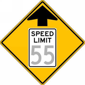 Semi-Custom Speed Limit Sign: Speed Limit Ahead _ 30 MPH 36" x 36" Engineer-Grade Prismatic 1/Each - FRW53630RA