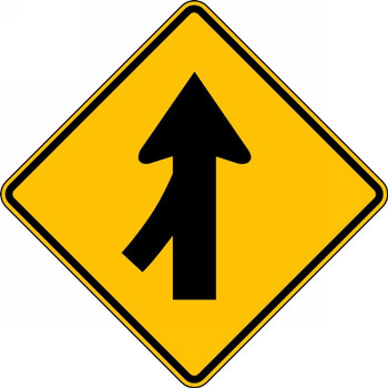 Lane Guidance Sign: Right Lane Merge 24