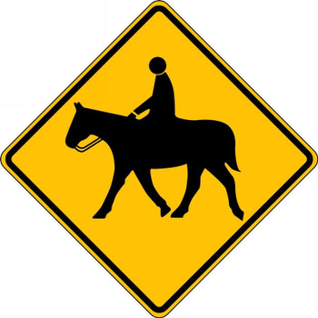 Crossing Sign: Equestrian 30" x 30" DG High Prism 1/Each - FRW726DP