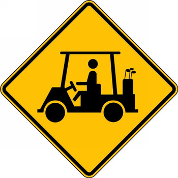 Crossing Sign: Golf Cart 24" x 24" High Intensity Prismatic 1/Each - FRW731HP