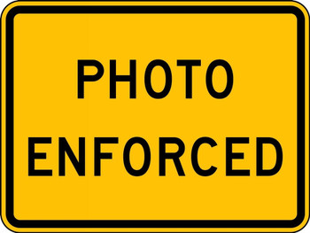 Intersection Warning Sign: Photo Enforced 24" x 36" DG High Prism 1/Each - FRW759DP