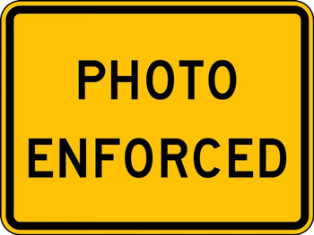 Intersection Warning Sign: Photo Enforced 24" x 36" Engineer-Grade Prismatic 1/Each - FRW759RA