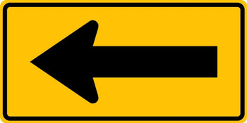 Direction Sign: One-Direction Large Arrow 18" x 36" Engineer-Grade Prismatic 1/Each - FRW851RA