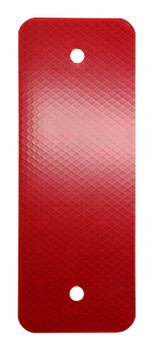 Engineer-Grade Reflective Reflector Red 8" x 3" Engineer Grade Reflective Aluminum (.080) 1/Each - FRW901