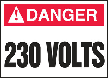 Electrical Safety Labels 3 1/2" x 5" Adhesive Vinyl 5/Pack - LELC210VSP