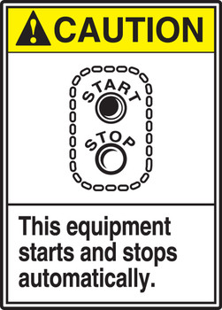 Equipment Safety Labels 5" x 3 1/2" Adhesive Vinyl 5/Pack - LEQM664VSP