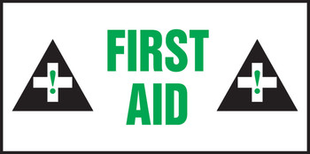 Safety Label: First Aid 3" x 7" - LFSD510XVE