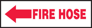 Fire Safety Labels 3" x 10" Adhesive Dura Vinyl 1/Each - LFXG409XVE