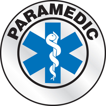 Emergency Response Reflective Helmet Sticker: Paramedic 2 1/4" Reflective Sheet - LHTL627