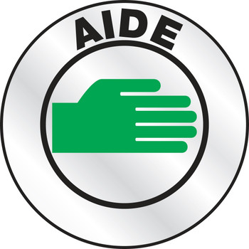 Emergency Response Reflective Helmet Sticker: Aide 2 1/4" Reflective Sheet - LHTL636
