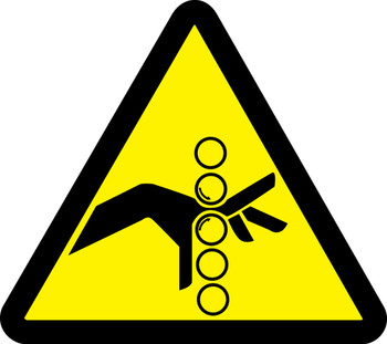 ISO Safety Label - Warning - 2003/2011 2" Adhesive Dura-Vinyl - LSGW1422