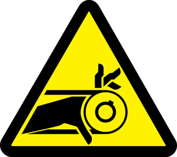 ISO Safety Label - Warning - 2003/2011 2" Adhesive Dura-Vinyl - LSGW1432