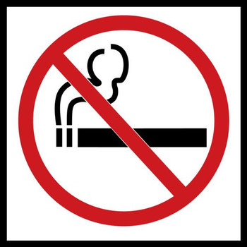 Safety Label: No Smoking 4" x 4" - LSMK510XVE