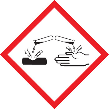 GHS Pictogram Label: Corrosion 1" x 1" / - LZH604EV2