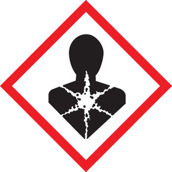 GHS Pictogram Label: Health Hazard 1" x 1" - LZH609EV5