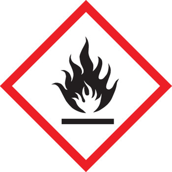 GHS Pictogram Label: Flame 2" x 2" - LZH611EV5