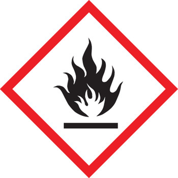 GHS Pictogram Label: Flame 2" x 2" - LZH611PS2
