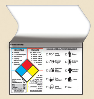 Self-Laminating NFPA Protective Equipment Label 5" x 7" 25/Pack - LZN412