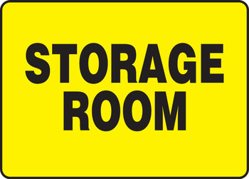 Safety Sign: Storage Room 10" x 14" Aluminum 1/Each - MADM931VA