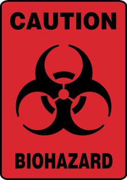 OSHA Caution Safety Sign: Biohazard 14" x 10" Aluma-Lite 1/Each - MBHZ522XL