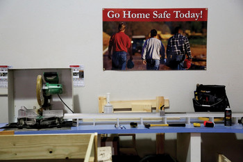 Safety Banners: Go Home Safe Today English 28" x 8-ft 1/Each - MBR888