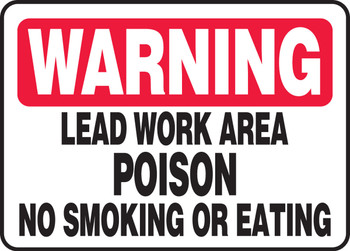 Safety Sign 10" x 14" Plastic 1/Each - MCHL326VP