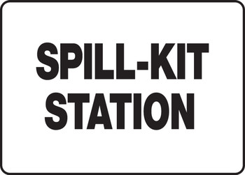 OHSA Safety Sign: Spill-Kit Station 10" x 14" Aluminum 1/Each - MCHL522VA