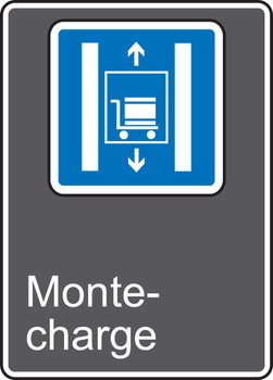 CSA Safety Sign: Monte-Charge 14" x 10" Aluminum 1/Each - MCSA811VA