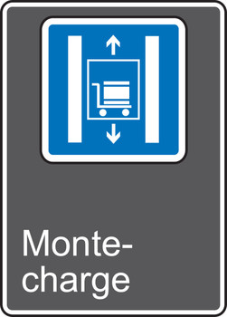 CSA Safety Sign: Monte-Charge 14" x 10" Adhesive Vinyl 1/Each - MCSA811VS