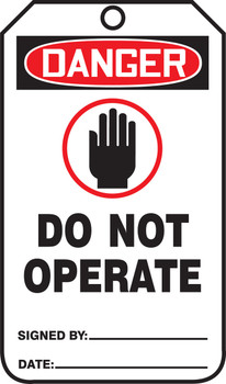 Safety Tag Standard Back A PF-Cardstock 5/Pack - MDT001CTM