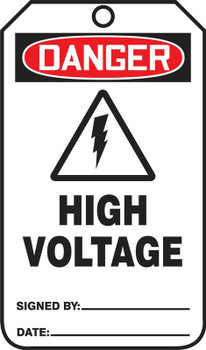 Safety Tag Standard Back A RP-Plastic 5/Pack - MDT003PTM