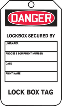 Group Lockout Job Tags Standard RP-Plastic 5/Pack - MDT169PTM