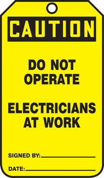 Safety Tag Standard Back A PF-Cardstock 5/Pack - MDT643CTM