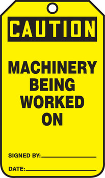 Safety Tag Standard Back B PF-Cardstock 5/Pack - MDT646CTM