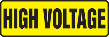 Electrical Sign: High Voltage Caution 4" x 12" Aluma-Lite 1/Each - MELC542XL